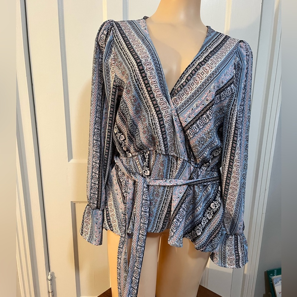 Francesca’s Blue Rain Top